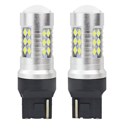 Led Canbus 3030 24smd T20 7440 W21w Alb 12v/24v Amio 01173 foto