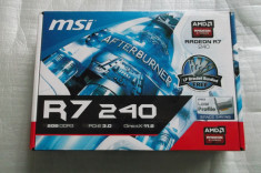 Placa video MSI Radeon R7 240 2GB DDR3 128-bit box bonus cablu Hdmi foto