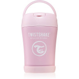 Twistshake Stainless Steel Food Container Pink termos pentru m&acirc;ncare 350 ml