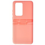 Husa Silicon Huawei P40 Pro, Tip Original, Culoare Salmon