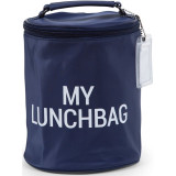 Childhome My Lunchbag Navy White geantă termoizolantă pentru m&acirc;ncare 1 buc