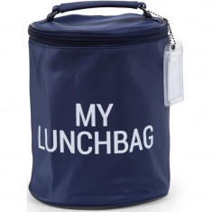 Childhome My Lunchbag Navy White geantă termoizolantă pentru mâncare 1 buc
