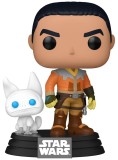 Funko Pop &amp; Buddy Disney Star Wars Rebels Ezra Bridger With Loth Cat (special Edition) #756 Bobble-head