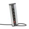 Delight Distribuitor col?ar - cu intrerupator - 4 x 250V, 16A - 2 x USB, 2,1A - carcasa din aluminiu