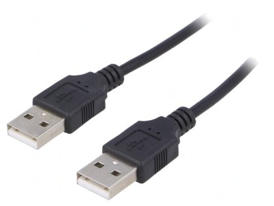 Cablu USB 2.0 A-A 1,8m Nichelat foto