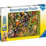 Cumpara ieftin Puzzle Animale In Padurea Tropicala, 200 Piese, Ravensburger