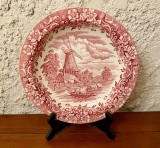 FRUCTIERA DIN PORTELAN ENGLEZESC- ROYAL TUDOR WARE- "17th CENTURY ENGLAND" D25,5CM