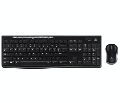 Kit tastatura si mouse Logitech Wireless Desktop MK270 USB 2.0 Negru foto