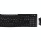 Kit tastatura si mouse Logitech Wireless Desktop MK270 USB 2.0 Negru