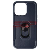 Husa iPhone 13 Pro Max, Shockproof, Ring Stand, TPU+PC, Albastru