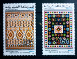 Maroc 1973 carpete, textile , serie 2v. Nestampilat