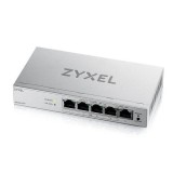 Switch Zyxel GS1200-5HPV3, 5 Porturi Gigabit PoE+, Web Managed, 68W, Silent