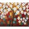 Tablou Copacul vietii pictat manual living, Bucurie, 70x50cm ulei pe panza in relief efect 3D