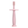Periuta de Dinti din Silicon pentru Bebelusi, fara BPA, 360 Grade, Bariera Anti-Inghitire, Maner Ergonomic, 12.5 x 15 cm, Roz