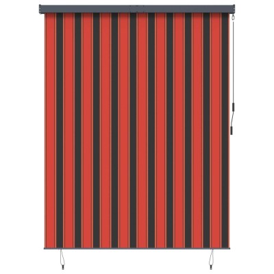 vidaXL Rulou textil cu perdele Dungi Portocalie și maro 200 x 250 cm 362092 foto