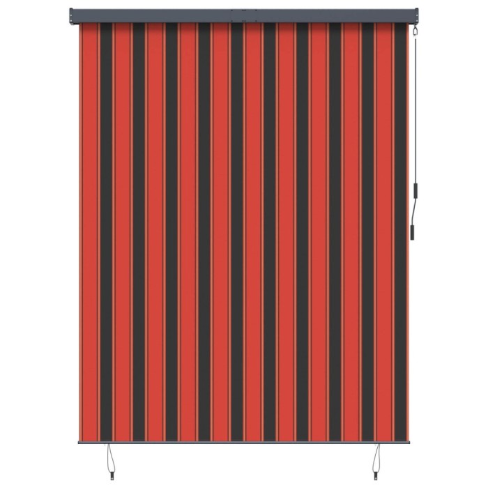 vidaXL Rulou textil cu perdele Dungi Portocalie și maro 200 x 250 cm 362092
