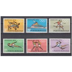 Romania 1972 - PREOLIMPIADA MUNCHEN, serie 6 timbre LP.787 MNH**