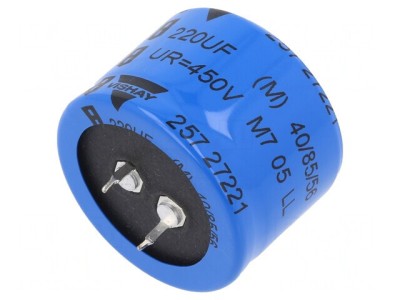 Condensator Electrolitic SNAP-IN 220uF 450VDC &amp;Oslash;35x25mm &amp;plusmn;20% foto
