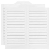 Cumpara ieftin Usi batante cu jaluzele design 2 perechi alb 90x80 cm