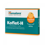 Koflet-H aroma de portocale, ajuta respiratia, 12 pastile de supt, Himalaya