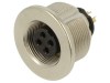 Conector M9 Mamă Aurit 125V IP67 4 Pin Drept