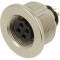Conector M9 Mamă Aurit 125V IP67 4 Pin Drept