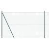 VidaXL Set de St&acirc;lpi de Gard Argintiu 10 x 1.4 m Oțel Galvanizat
