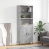 VidaXL Dulap &icirc;nalt, gri beton, 69,5x34x180, lemn compozit 3189265