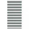 Jaluzea tip zebra gri &icirc;nchis lățime țesătură 75,9 cm poliester