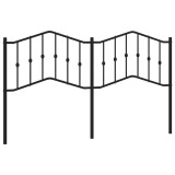 Cumpara ieftin Tablie de pat de schimb metalica, negru, 180 cm