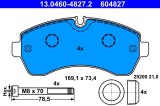 ATE 13.0460-4827.2 set placute frana,frana disc