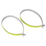 Set cleme reflectorizante pentru biciclisti cu insertie metalica , set 2 bucati AutoDrive ProParts