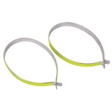 Set cleme reflectorizante pentru biciclisti cu insertie metalica , set 2 bucati Kft Auto