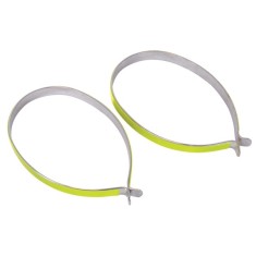 Set cleme reflectorizante pentru biciclisti cu insertie metalica , set 2 bucati AutoDrive ProParts