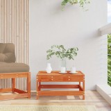 vidaXL Suport pentru picioare de grădină Lemn masiv de pin Maro Ceară 865526