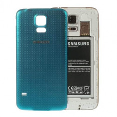 Capac Baterie Spate Samsung Galaxy S5 Original Albastru foto