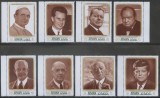 Ajman 1970 - Personalități, Kennedy, Churchill, serie dantelata neuzata