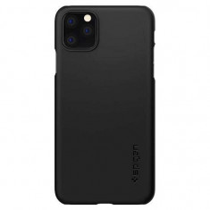 Husa Carcasa Apple iPhone 11 Pro Max - Spigen Thin Fit Negru foto