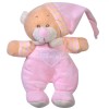 Jucărie Zornăitoare Ursuleț de Plus, 18cm, Culoare Roz, Oem