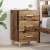 vidaXL Dulap de noapte Lemn vechi 40 x 40 x 66 cm Lemn compozit