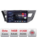Navigatie Toyota Corolla 2013-2017 Edotec Kit-470 8 core QLED 2K 16+512 360 Android Waze USB Navigatie Internet Youtube Radio CarStore Technology