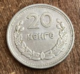 C50 - Moneda foarte veche - Mongolia - 20 mongo - 1959