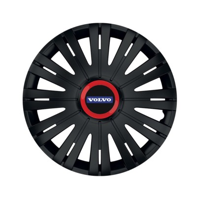 Set 4 capace roti Negre Cu Inel Rosu Active R15 Compatibil Cu Volvo foto