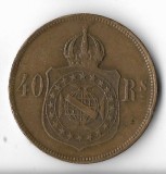 Moneda 40 reis 1873 - Brazilia