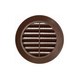 Grila ventilatie rotunda, cu plasa, dt=150 mm, maro tru18br (aw) DSH 491986