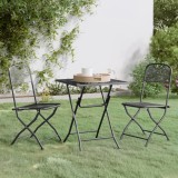 Cumpara ieftin Set mobilier grădină 3 piese antracit plasă metalică expandată