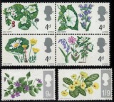 Marea Britanie 1967 - Flori, serie neuzata
