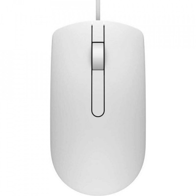 Mouse optic dell ms116 usb white foto