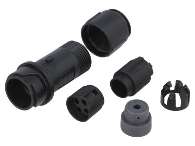 Conector circular tată 4 pini, IP68/IP69K foto