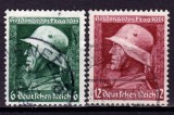 ✅ ( S44 ) Germania Reich 1935 "Ziua comemorarii soldatilor cazuti in WWI " serie Michel 569/570, stampilate ( mai multe , stampilele pot diferi ! )